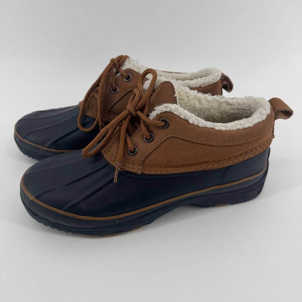 G.H. Bass Hail I Duck Shoes Women's W9 Brown Tan Shearling Lined Water-Resistant